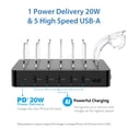 thumbnail image 2 of Estación de carga SooII de 6 puertos PD 20W USB C para iPhone 14/13/12, 2 of 7