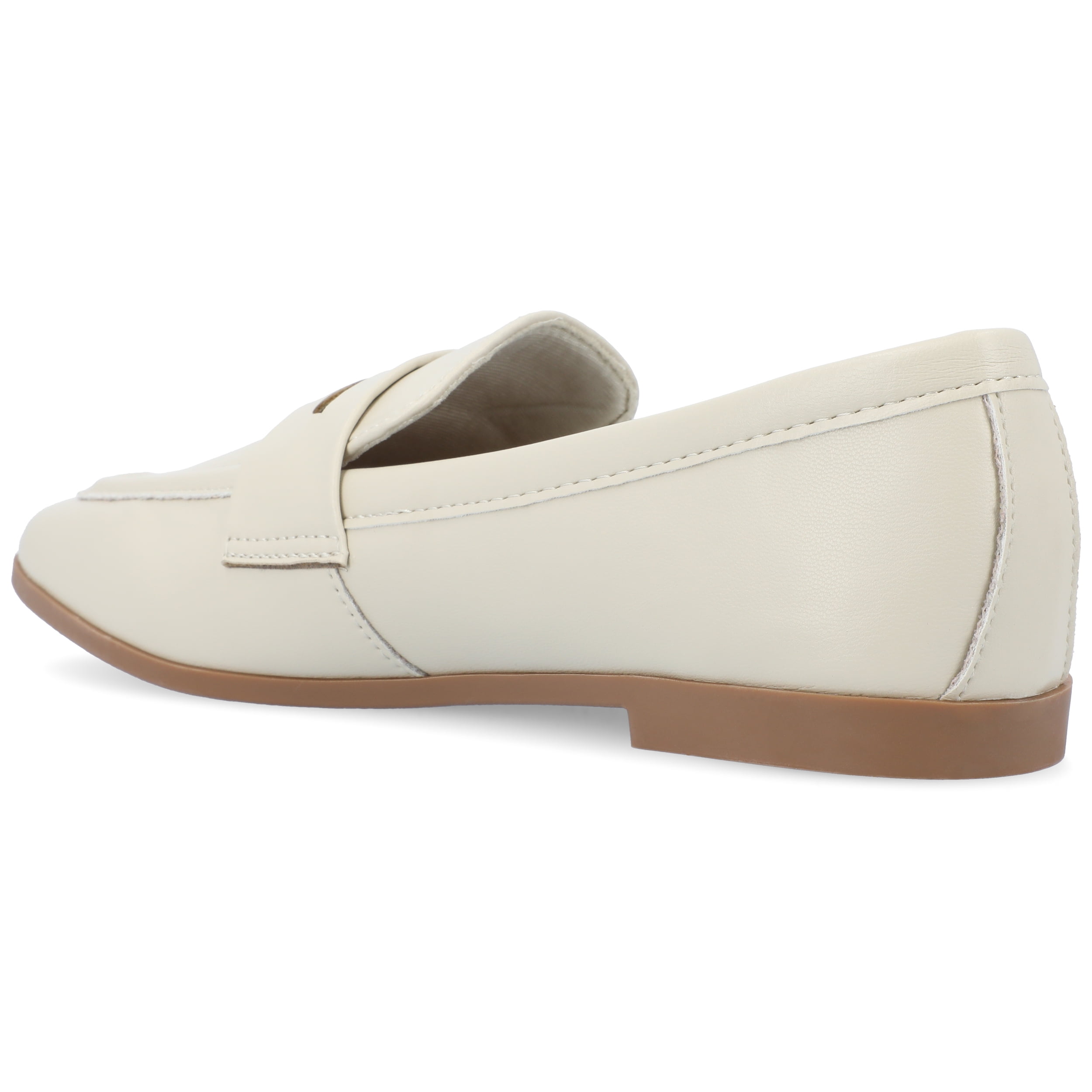 Journee Womens Myeesha Loafer Slip On Square Toe Dress Flats