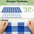 thumbnail image 2 of decorUhome 6Pcs Disposable Tablecloth for Rectangular Table, 54x108 Inch Blue and White Checkered Table cover for Party, Birthday, Picnic, 2 of 8