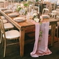 thumbnail image 4 of Chiffon Table Runner 29x120 Inch Sheer Romantic Table Runner for Wedding Birthday Party Bridal Shower Outdoor Decoration, 4 of 7
