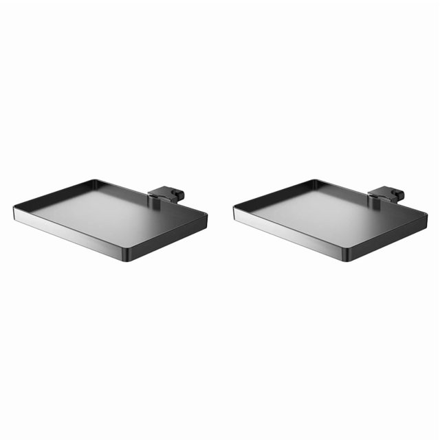 2X 781E Soporte Universal para Micrófono Bandeja Ajustable para Soporte de Micrófono Abrazadera para Estante Soporte para Tarjeta de Sonido Soporte de Clip A