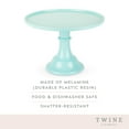 thumbnail image 3 of Twine Mint Melamine Plastic Cake Stand - Round Cupcake Dessert Accessory, Green, 3 of 10