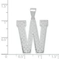 thumbnail image 3 of Sterling Silver Initial W Charm, 3 of 4