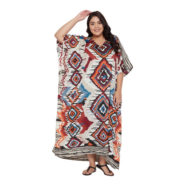 Oussum Robes Caftans Grande Taille pour Femmes Longue Robe Maxi Caftans pour Dames