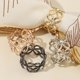 thumbnail image 2 of Anillo para bufanda con forma de flor hueca, elegante anillo deslizante para bufanda con diamantes de imitación, elegante anillo para bufanda de seda para mujeres, camisas, chales y pañuelos., 2 of 8