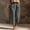 14# Gray, variant on Capris for Women with Pockets Cotton Linen High Waisted Pants Petite Button Decorated Dressy Casual Cropped Pant Navy S