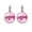 K, variant on Breast Cancer Awareness Women's Ear Hooks Earrings 0.63x0.63in Fashion Accessory Gift