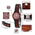 thumbnail image 2 of Reloj de madera para mujer REDEAR Reloj analógico de cuarzo Sándalo Ligero Clásico, 2 of 8