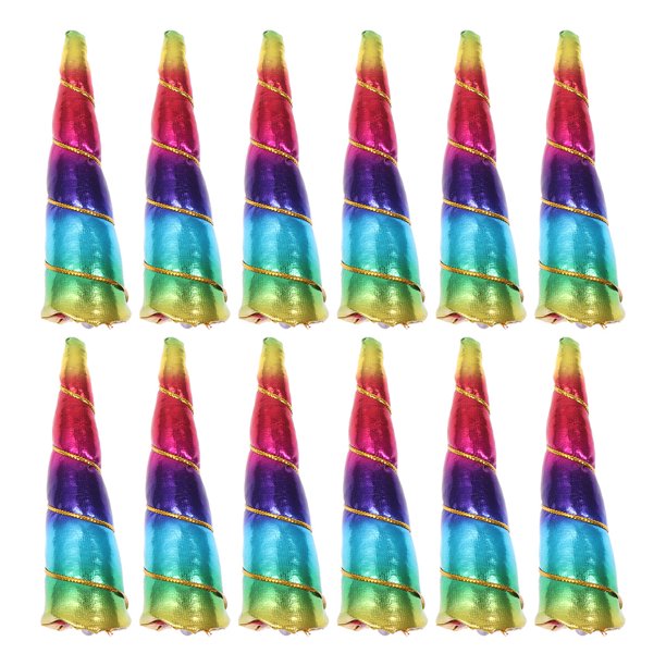 EeaseMX 12 tocados con diseño de unicornio para el pelo, diadema con diseño de unicornio arcoíris para niños (coloridos)