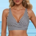 thumbnail image 2 of Women's Lace Up Tankinis Set Underwire Full Coverage Bikini Top Push Up Swim Crop Top Tie Back Bathing Suit for Beach and Pool, 2 of 4