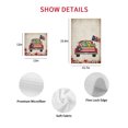 thumbnail image 7 of Puerto Rican Flag Kitchen Dish Towels for Drying Dishes Set of 2, Vintage Country Truck Flowers Beige Waffle Weave Microfiber Hand Tea Bathroom Towels Quick Dry & Absorbent Towel 12x12, 7 of 7