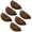 Yellow Bronze, variant on HDJNal Bright Gold Cabinet Cup Handles, 6PCS Zinc Alloy Drawer Pulls Vintage Shell Shape Knobs for Dresser Cupboard Kitchen Furniture Decoration, 3" Hole Centers,with adjustable Screws