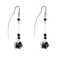 thumbnail image 1 of Aretes Violador con Cristal Swarovski en Aleación con Oro 18k Largo 4cm Jands Joyeria y Moda JA-063-V 01 JE280, 1 of 3