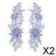 thumbnail image 1 of 2x 2 Apliques de Encaje, Parches de Bordado Floral, Parches de Encaje, Adornos de Tela de Encaje para Costura, Decoración Artesanal, Vestido de Novia 2 piezas, 1 of 8