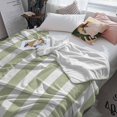 thumbnail image 3 of Throw Blanket Sage Green Stripes Blankets and Throws, Simple Style Blanket for Couch Bed Sofa Chair Dorm, Soft Cozy Warm Lightweight Flannel Fleece Blanket for Home Decor All Season 30x40 Inch, 3 of 8