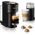 thumbnail image 1 of Nespresso Vertuo Next Coffee and Espresso Machine with Aeroccino by De'Longhi, Black with Rose Gold, 1 of 7