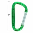 thumbnail image 7 of (6 Pack) Aluminum Multi-Color Carabiner Spring Clip Keychain Green Extra Small, 7 of 7