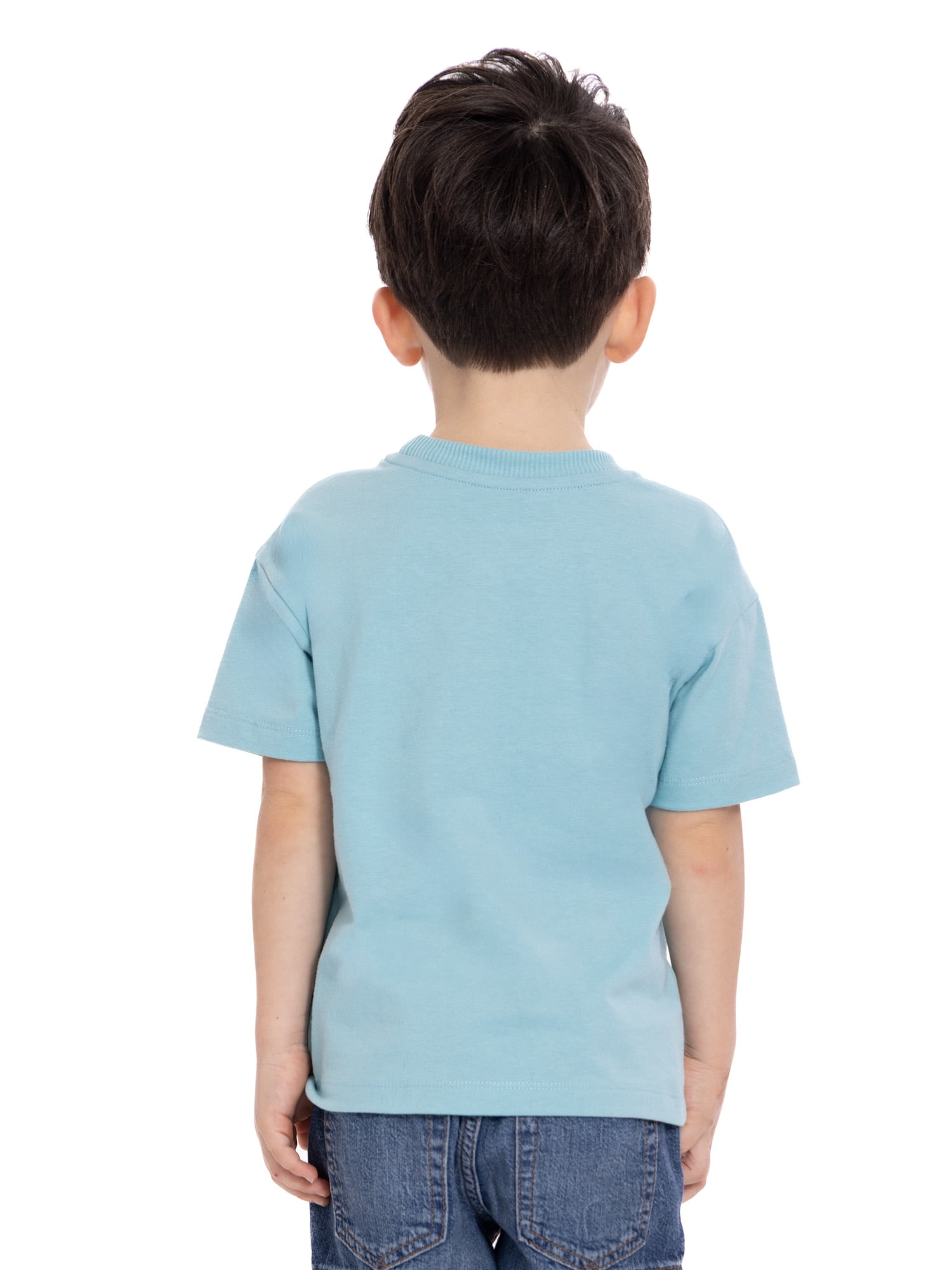 Wonder Nation Toddler Boys Short Sleeve Graphic Tee with Zipper Pocket, Sizes 12M-5T