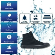 Shoes For Crews Pembroke, Mens, Womens, Unisex Slip Resistant Work Shoes, Water Resistant, Black Canvas