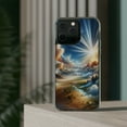 thumbnail image 3 of DistinctInk Hybrid (Acrylic / TPU) Clear Slim Fit Case for Apple iPhone 15 PLUS (6.7" Screen) - "Luke 1:37 Proclaims the Power of God's Infinite Possibilities", 3 of 8