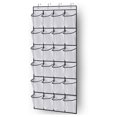 thumbnail image 1 of Zapatero sobre la puerta con 24 bolsillos grandes de malla, blanco Adepaton Zapateras, 1 of 7