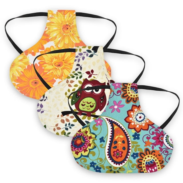 Greeniant Paquete de 5 sillines de pollo con correas elásticas, delantal ajustable de algodón para gallinas, chaquetas de protección de plumas Suministros para pájaros