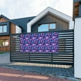 thumbnail image 4 of Pofeuu Blue Skull Rose Print Colorful Yard Festival Banner Sign Party Outdoor & Indoor Party Decoration Banne Festival Yard Sign-Small, 4 of 8