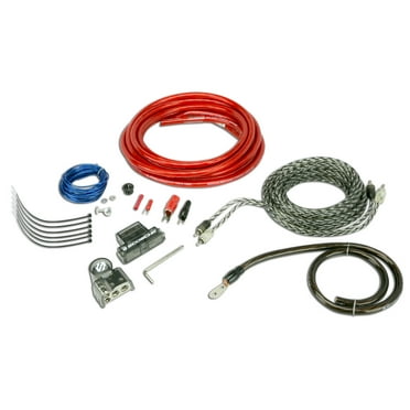 Scosche KPA5CC-WM1SD 1600-Watt Hybrid OFC/CCA Amplifier Install Wiring Kit with Twisted Pair Audio Cables