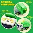thumbnail image 6 of Joyfy 4 Pcs 7" Long Vehicle Toy Set, Toddler Car Toys Including Police Car, School Bus, Garbage Truck, Ambulance, Christmas Birthday Gifts Toys for Boys 2 3 4 5 6 Years Old, 6 of 7