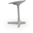 thumbnail image 3 of MooreCo Elate Perch 33.8" Adjustable Polyurethane Stool with Steel Base in Gray, 3 of 10