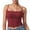 Red, variant on Lace Camisole Tops for Women Summer Square Neck Spaghetti Strap Slim Fit Y2k Cropped Going out Tank Top