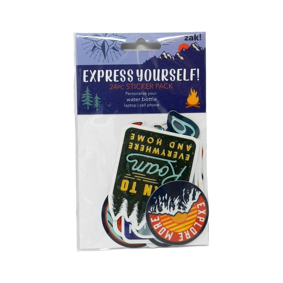 Zak! Express Yourself! Vinyl Sticker Pack 24 Pieces