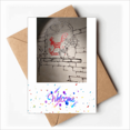 thumbnail image 1 of Chinese Paper-cut Style Red Rooster Potted Mural Welcome Back Greeting Cards Envelopes Blank, 1 of 3