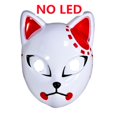 thumbnail image 1 of Anime Demon Slayer Kimetsu No Yaiba máscara LED accesorios de Cosplay Sabito Kamado Tanjirou Makomo máscaras de fiesta de Halloween Gao Jinjia LED, 1 of 2