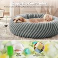 thumbnail image 2 of Cama para perro MIXJOY Donut acogedora lavable con funda removible gris, 2 of 7