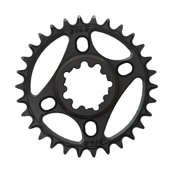 Pilo Round 3-Bolt SRAM Dub (Boost 3mm) Chainring, 30T, Blk