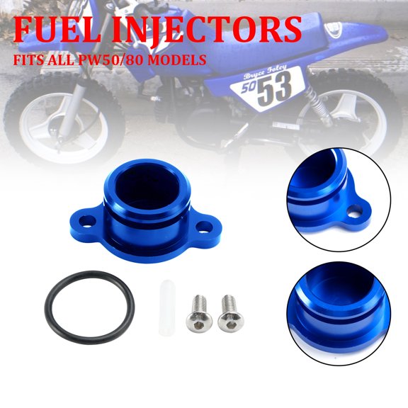 Oil Injection Pump Delete Block Off Plug For YAMAHA PW50 PW80 ALL Blue