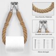 thumbnail image 4 of Toilet Paper Holder, Hemp Rope Towel Holder for Bathroom and Kitchen Bathroom Paper Holder Toilet Roll Holder (Yellow), 4 of 5