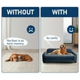 thumbnail image 6 of COSYJOY Chenille Pet Sofa 40" Dog Couch Bed for Dog Cat,Elevated Sofa,Removable Foam Cushion, Low Back Blue/Large, 6 of 9