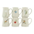 thumbnail image 7 of Creative Co-Op White Stoneware Creamer with Hand-Painted & Embossed Birds (Set of 6 Designs), 7 of 7