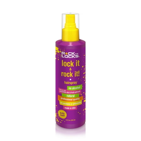 Rock the Locks Lock it and Rock it! No Alcohol Hairspray, Fruity Fresh, 8.5 (Best Way To Lock Hair)