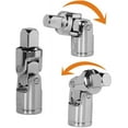 thumbnail image 5 of Adaptadores de 3 piezas Cardan de 1/2", 1/4" y 3/8" + 4 reductores para puntas de llave de trinquete de 1/2", 3/8" y 1/4", 5 of 5