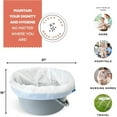 thumbnail image 3 of Commode Liners 100-Pack Bedside Commode Liners Portable Toilet Bags - Commode Liners for Adult Commode Chairs, Camp Toilet, Bucket - Leakproof, Hygienic Closure, Universal Fit, 20.5x15" MedicalKingUsa, 3 of 7
