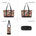 thumbnail image 6 of FORMRS Canvas Laptop Tote Bag for Women with 15.6" Computer Compartments Shoulder Handbag, Colorful Flowers, 6 of 7