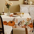 thumbnail image 3 of Fall Tablecloth 60x84 Inch Rectangular,Autumn Tablecloth with Pumpkin Squirrel Table Cloth Thanksgiving Table Cover for Party Dining Picnic Table Decorations, 3 of 6