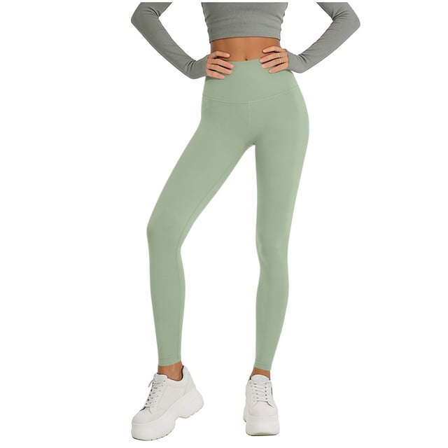 Pantalones de Yoga Sueltos para Mujeres de Cintura Alta Pantalones de Color Sólido de Longitud Completa Material Elástico Suave para Gimnasio de Baile de Yoga