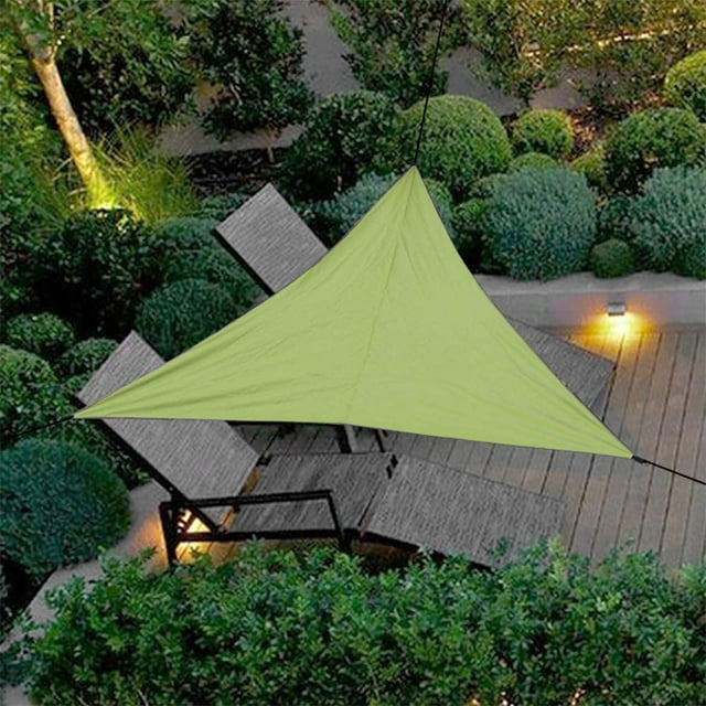 Shade Sail, Triangle Shade Sail, Polyester Waterproof Uv Protection Sun Sail Weather Protection For Garden Balcony, 3 * 3 * 3m, Green