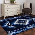 thumbnail image 3 of 3'x5' Area Rugs, Boho Navy Blue Grey Indoor Outdoor Area Rug for Living Room Bedroom, Ethnic Geometric Southwestern Retro Washable Bathroom Rugs Kitchen Floor Carpet Mats Home Decor Aesthetic, 3 of 8