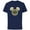Navy, variant on Disney Mickey Mouse Head Christmas Holiday Tie-Dye Retro - Short Sleeve Cotton T-Shirt for Adults - Customized-Yellow