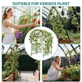 thumbnail image 3 of Gaderth Cucumber Trellis, Adjustable Garden Arch Trellis, Metal Arch Vegetables Trellis, 7.5FT Metal Arbor with Climbing Net, Weather-Resistant Pergola for Vines, Roses, Vegetables & Flowers, Sturdy, 3 of 7